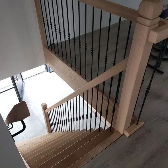 Bovenaanzicht scheluw trap