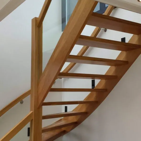Houten kwarttrap