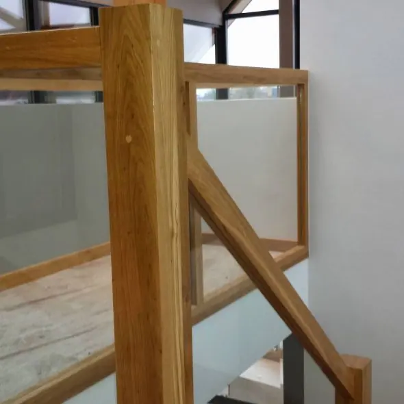 Balustrade met glas