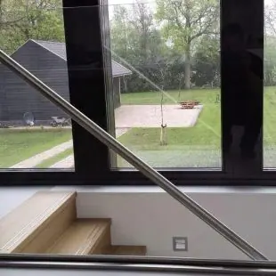Balustrade van glas