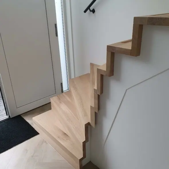 Eiken onderkwart met groeven