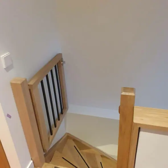 Trap met onderkwart en bovenkwart