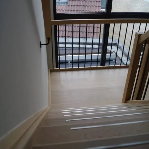 Bordes van eiken trap