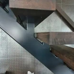Stalen trap detail