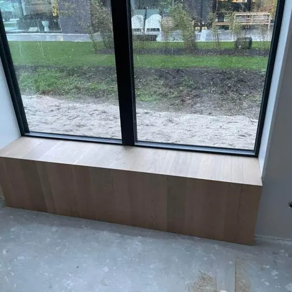 Houten vensterbank op maat