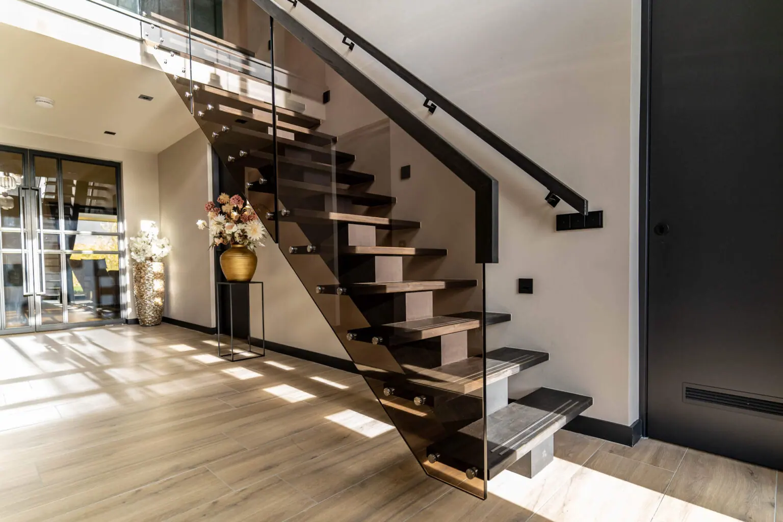 Luxe Designtrap met glas