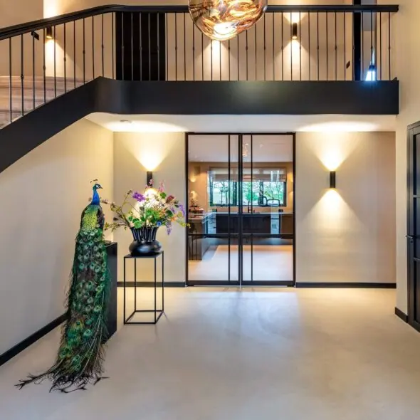 Zwarte luxe trapbalustrade