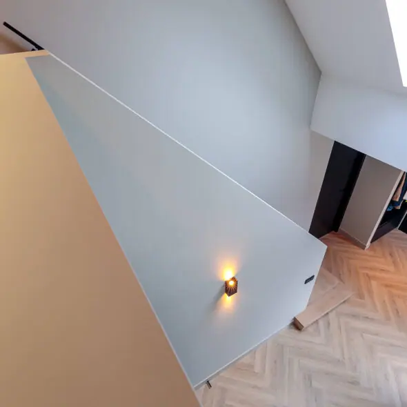 Afgewerkte trapbalustrade