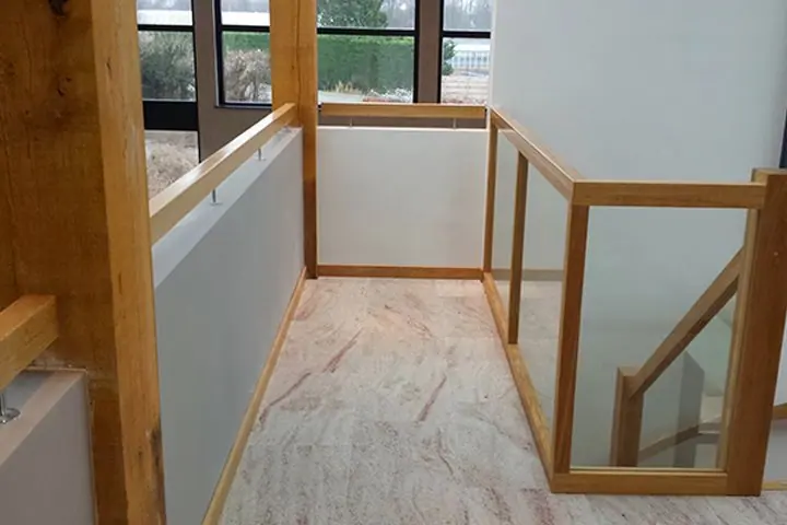 Trap met glas