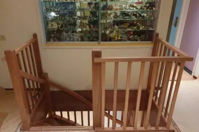 Houten balustrade